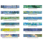 12 Rolls Art Flower Washi Tape Set (Claude Monet Series) - Berkin Arts