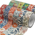 12 Rolls Art Flower Washi Tape Set (Owen Jones Series) - Berkin Arts