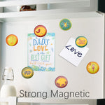 12Pcs Round Contemporary Refrigerator Magnet (Childlike Sticker) - Berkin Arts
