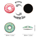 12Pcs Round Contemporary Refrigerator Magnet (Donut Party) - Berkin Arts