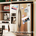 12Pcs Round Contemporary Refrigerator Magnet (Inspirational Phrase) - Berkin Arts