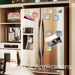 12Pcs Square Art Refrigerator Magnet (William Morris Print) - Berkin Arts