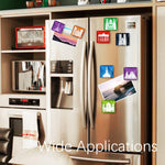 12Pcs Square Contemporary Refrigerator Magnet (Landmarks Building) - Berkin Arts