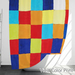 Abstract Art Shower Curtain Set (Color Chart by Paul Klee) - Berkin Arts