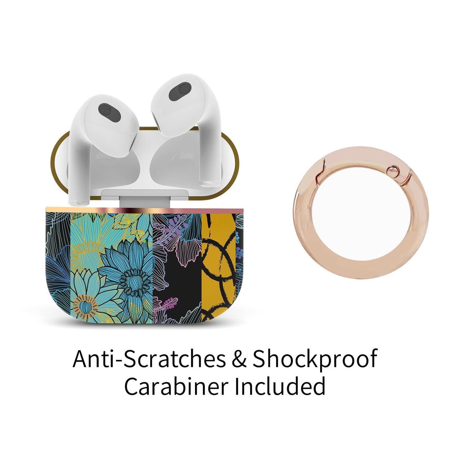AirPods 3rd Generation Contemporary Cover, Hibiscus and Sunflower - Berkin Arts