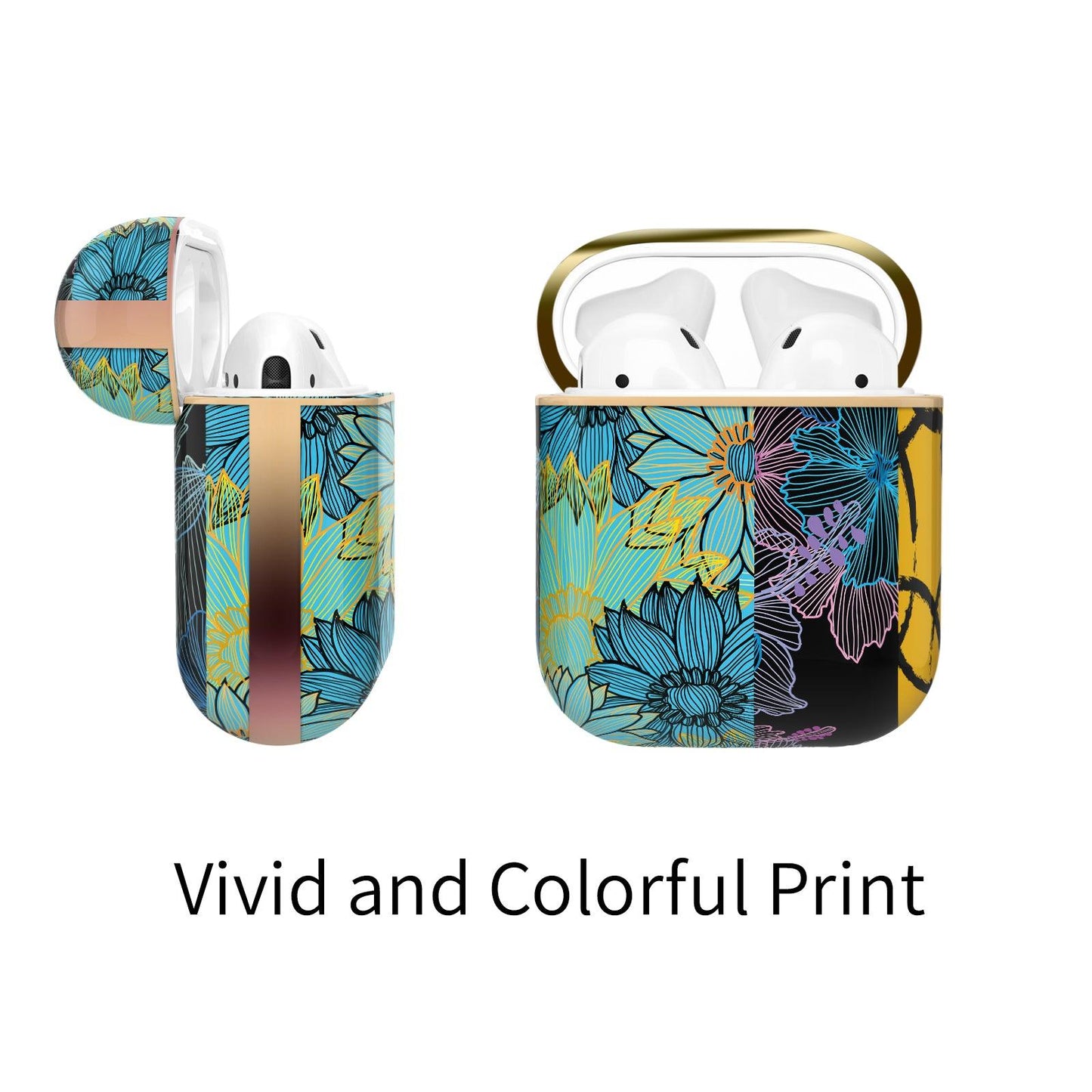 AirPods 3rd Generation Contemporary Cover, Hibiscus and Sunflower - Berkin Arts