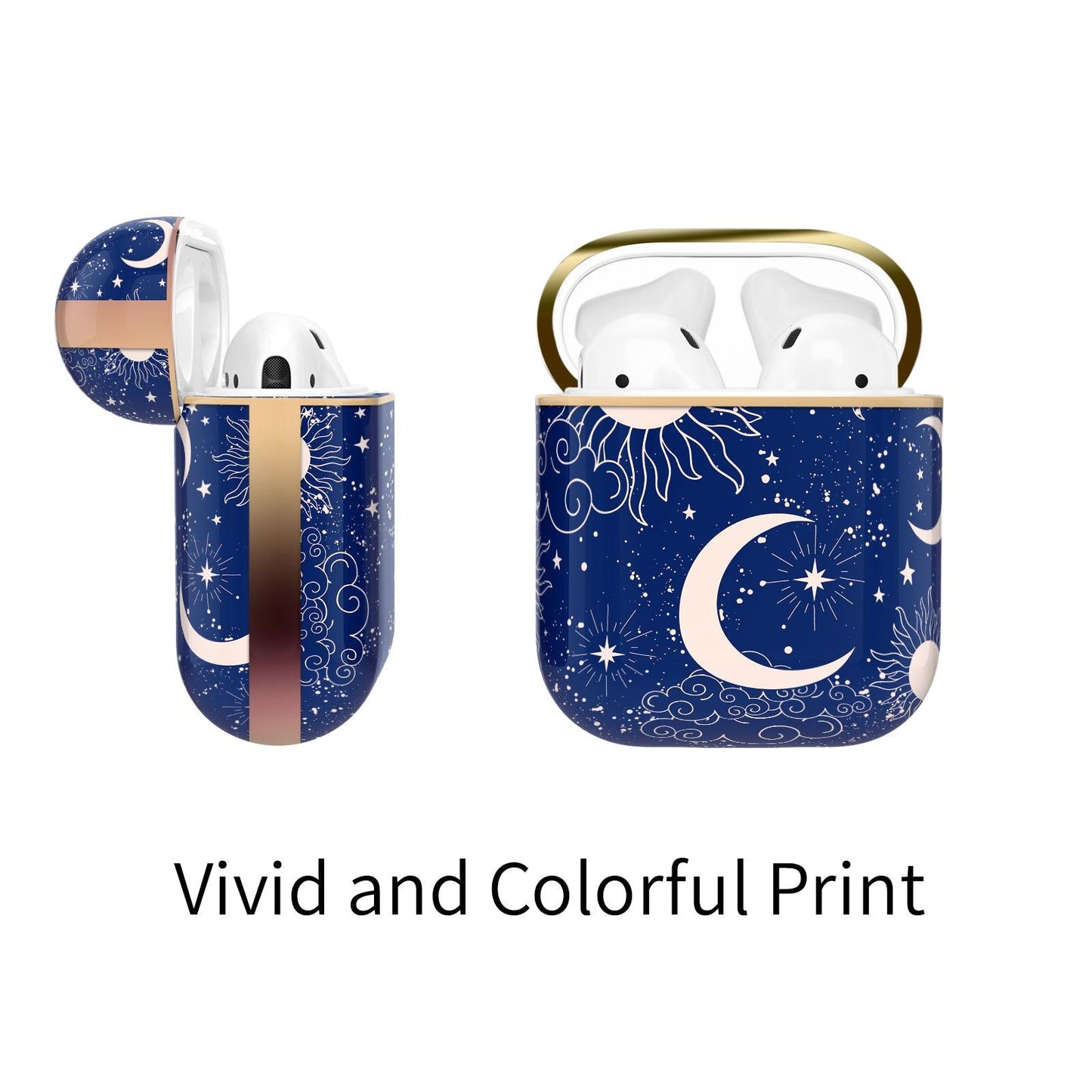 AirPods 3rd Generation Contemporary Cover, Sun Crescent and Stars - Berkin Arts