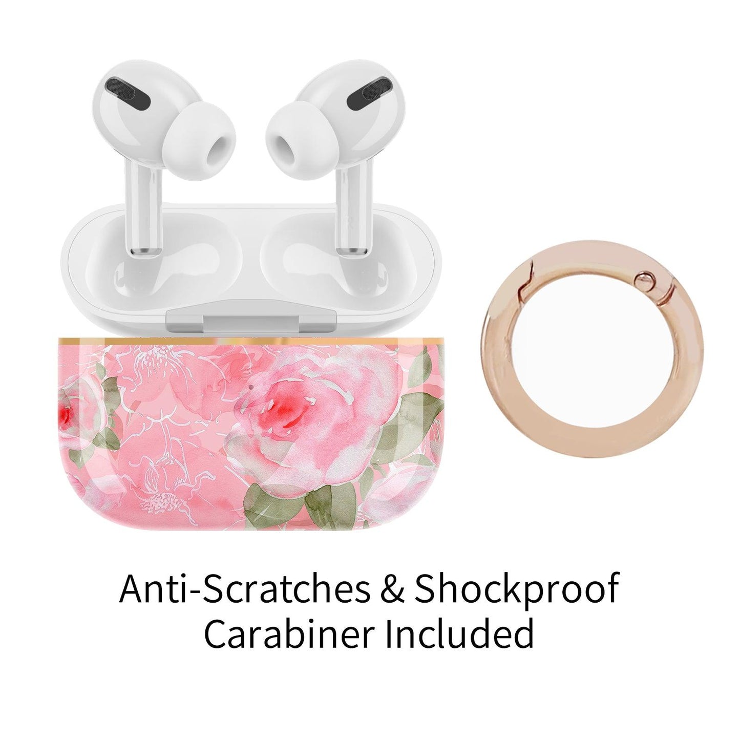 AirPods Pro 1st Generation Contemporary Cover, Pink Peony - Berkin Arts