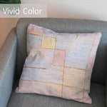 Art Abstract Throw Pillow Covers Pack of 2 18x18 Inch (Clarification by Paul Klee) - Berkin Arts
