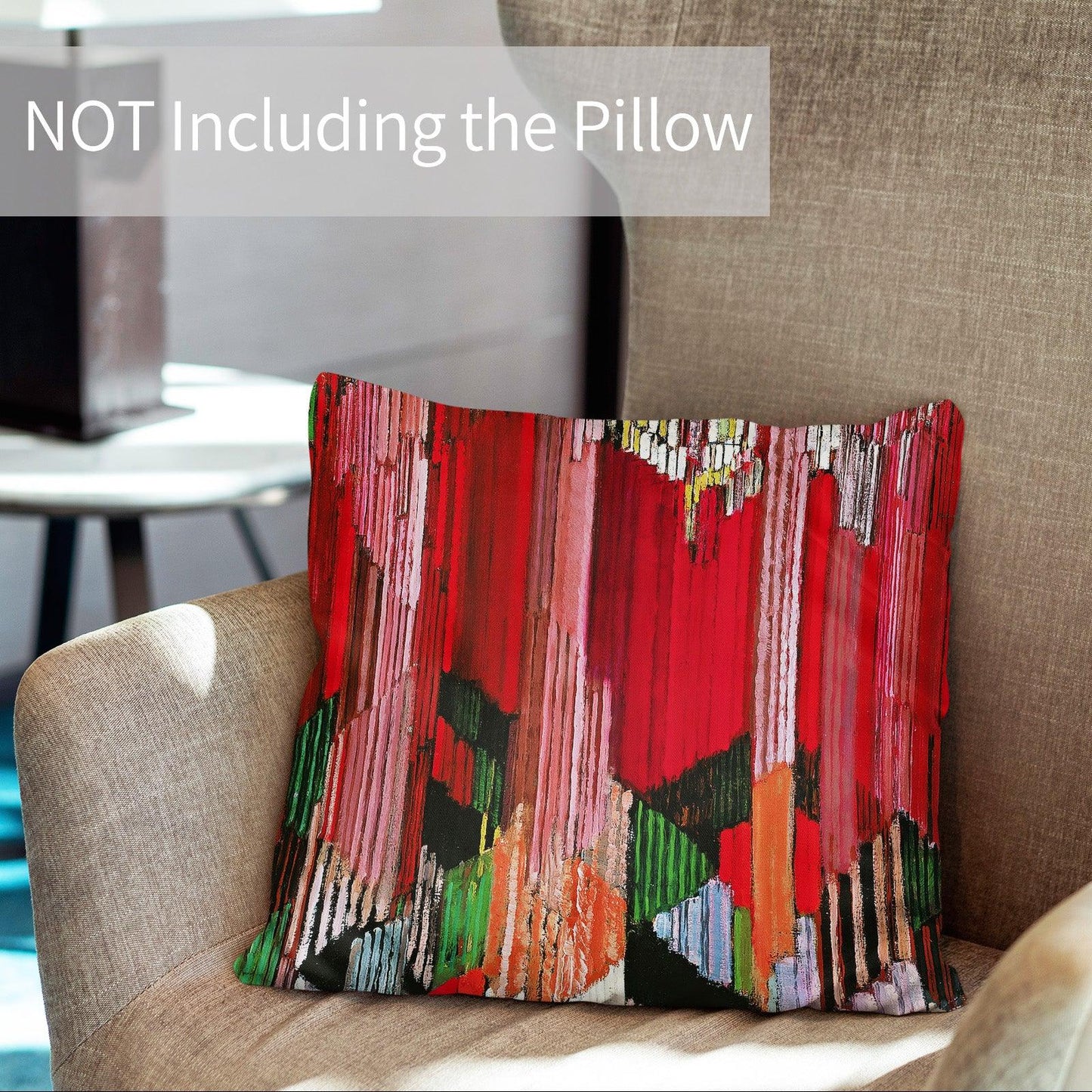 Art Abstract Throw Pillow Covers Pack of 2 18x18 Inch (Language of Verticals by Frantisek Kupka) - Berkin Arts