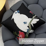 Art Animal Throw Pillow Covers Pack of 2 18x18 Inch (Cockatoo and Pomegranate by Ohara Koson) - Berkin Arts