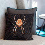 Art Animal Throw Pillow Covers Pack of 2 18x18 Inch (Spider in A Web by Julie de Graag) - Berkin Arts
