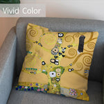 Art Decor Throw Pillow Covers Pack of 2 18x18 Inch (Tree of Life by Gustav Klimt) - Berkin Arts