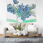 Art Flower Tapestry (lrises 2 by Vincent Van Gogh) - Berkin Arts