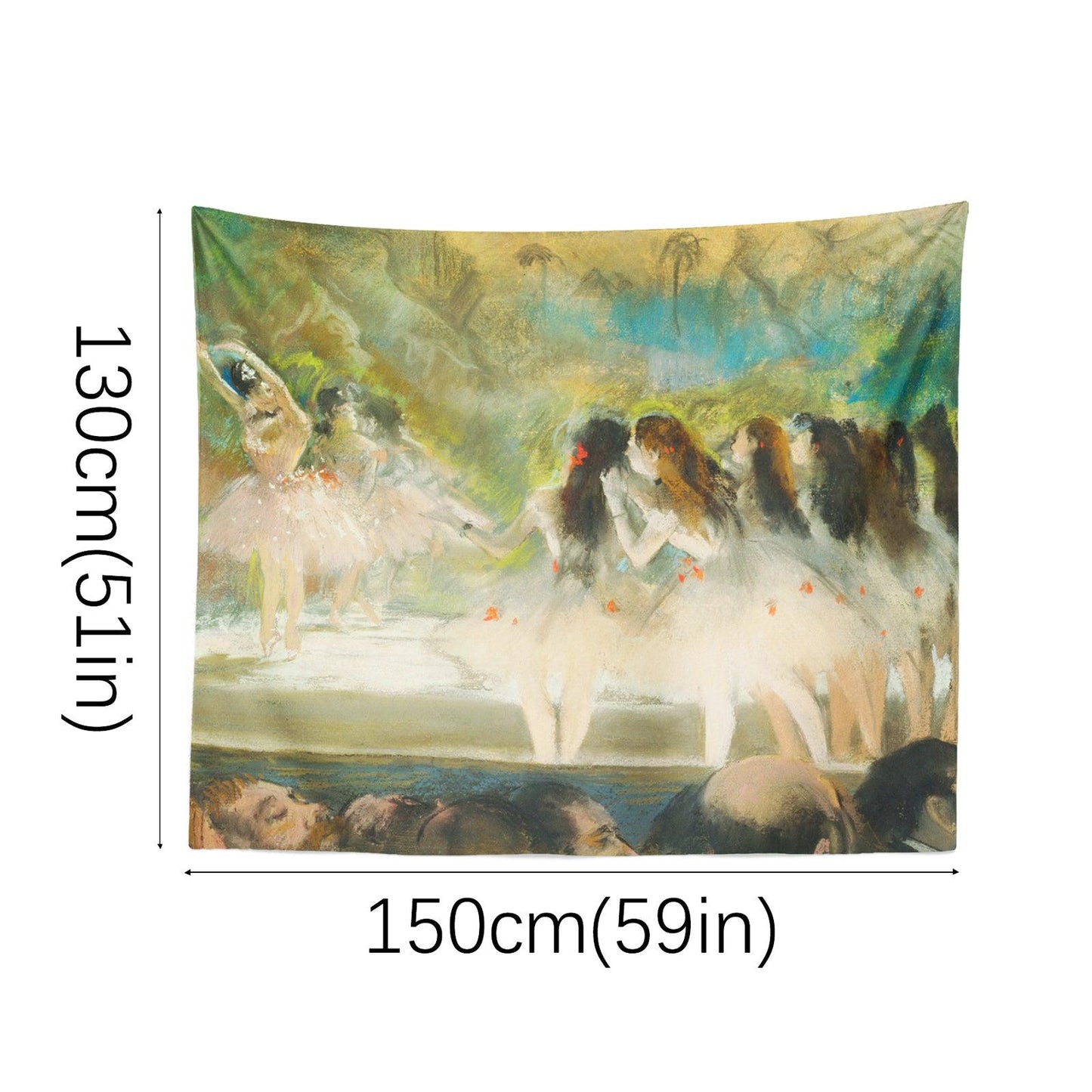 Art Landscape Tapestry (Ballet at the Paris Opera by Edgar Degas) - Berkin Arts