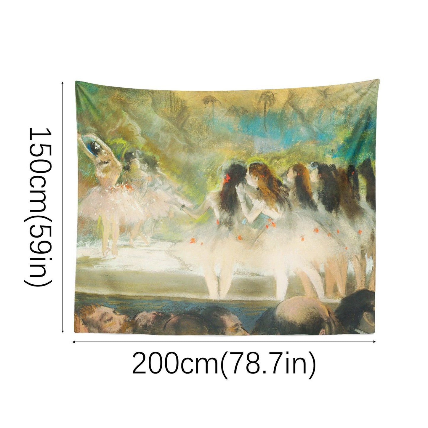 Art Landscape Tapestry (Ballet at the Paris Opera by Edgar Degas) - Berkin Arts