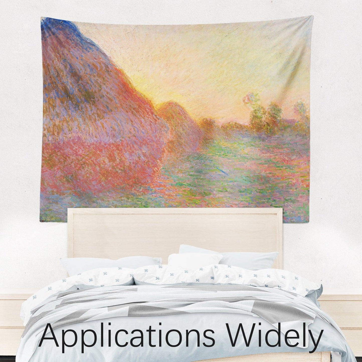 Art Landscape Tapestry (Grainstacks by Claude Monet) - Berkin Arts