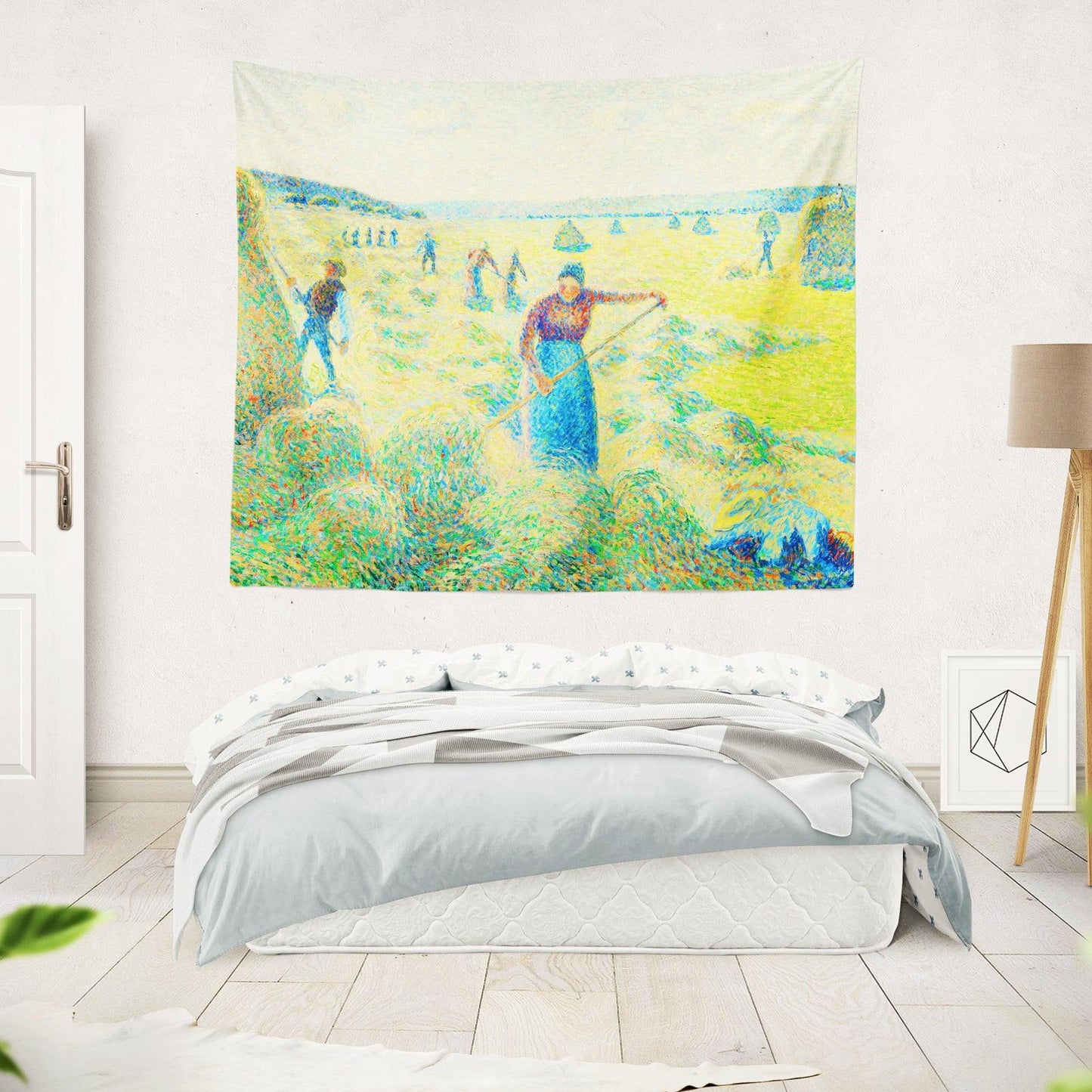 Art Landscape Tapestry (Haymaking by Camille Pissarro) - Berkin Arts