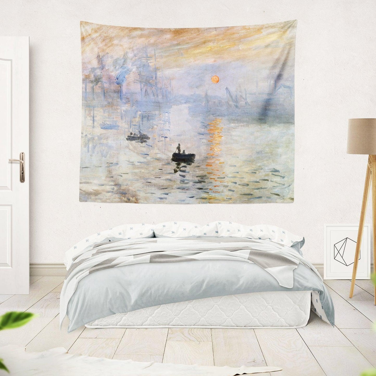 Art Landscape Tapestry (Rising Sun by Claude Monet) - Berkin Arts