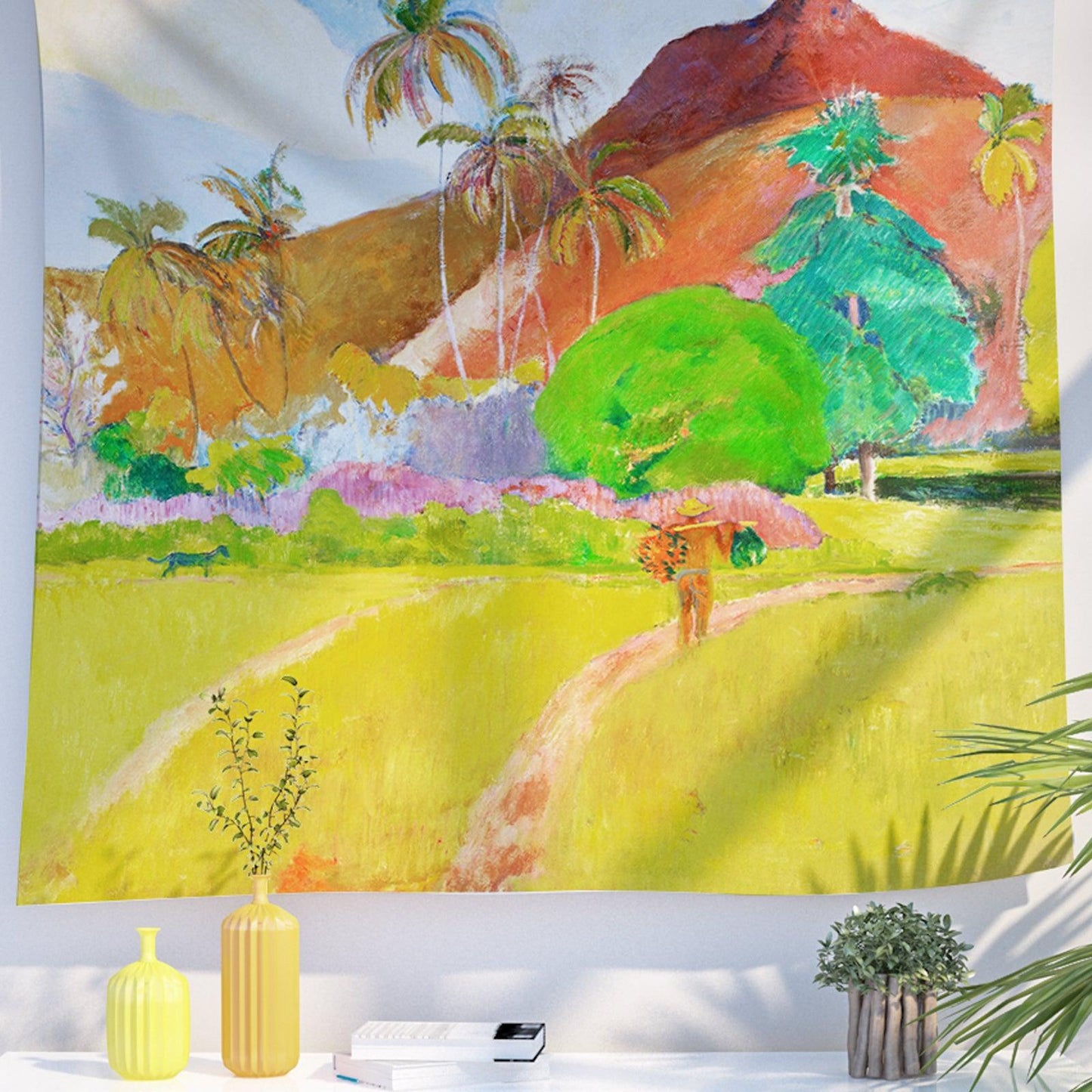 Art Landscape Tapestry (Tahitian Landscape by Paul Gauguin) - Berkin Arts