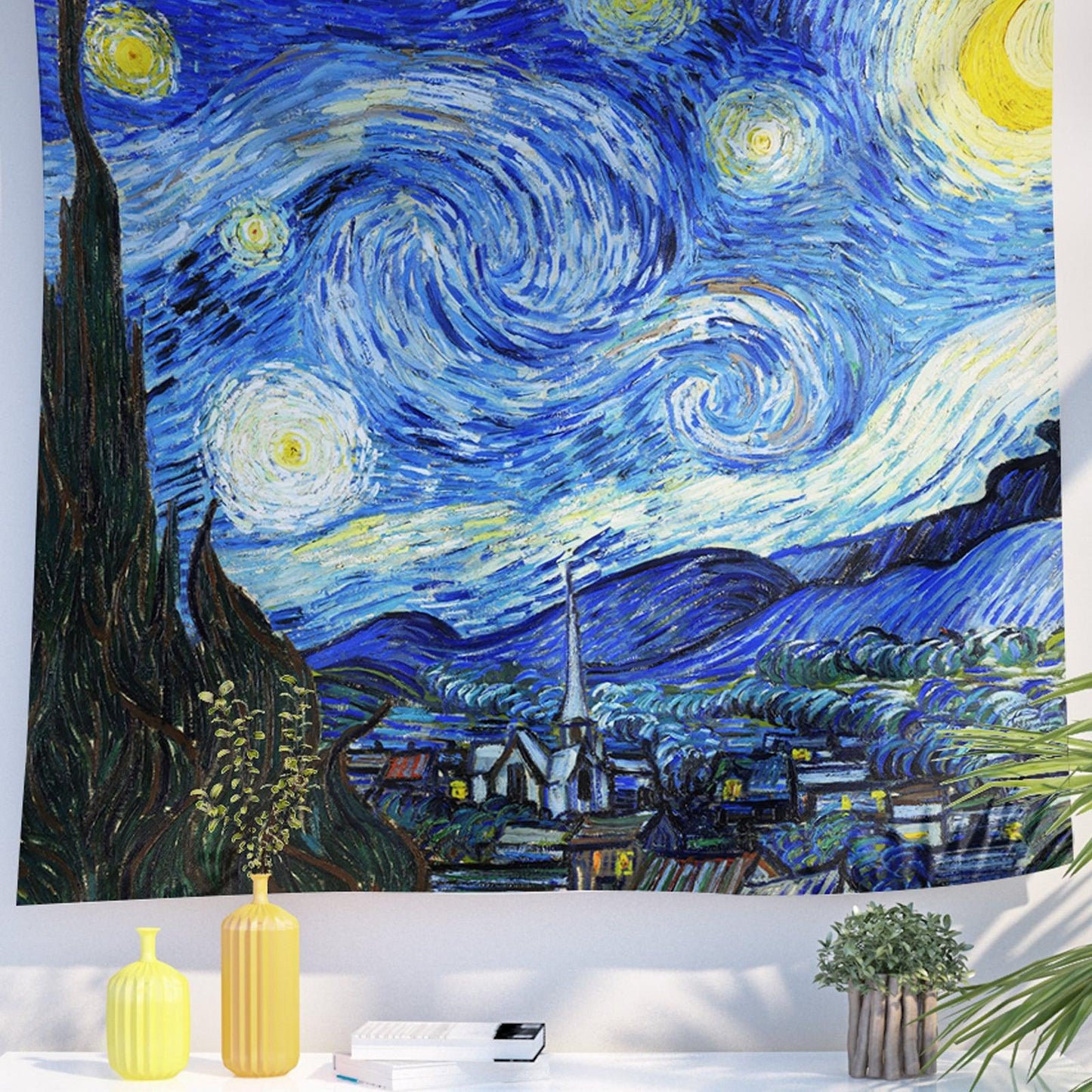 Art Landscape Tapestry (The Starry Night by Vincent van Gogh) - Berkin Arts