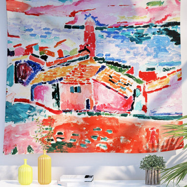 Art Landscape Tapestry (View of Collioure by Henri Matisse) - Berkin Arts