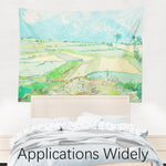 Art Landscape Tapestry (Wheat Fields after the Rain by Vincent Van Gogh) - Berkin Arts