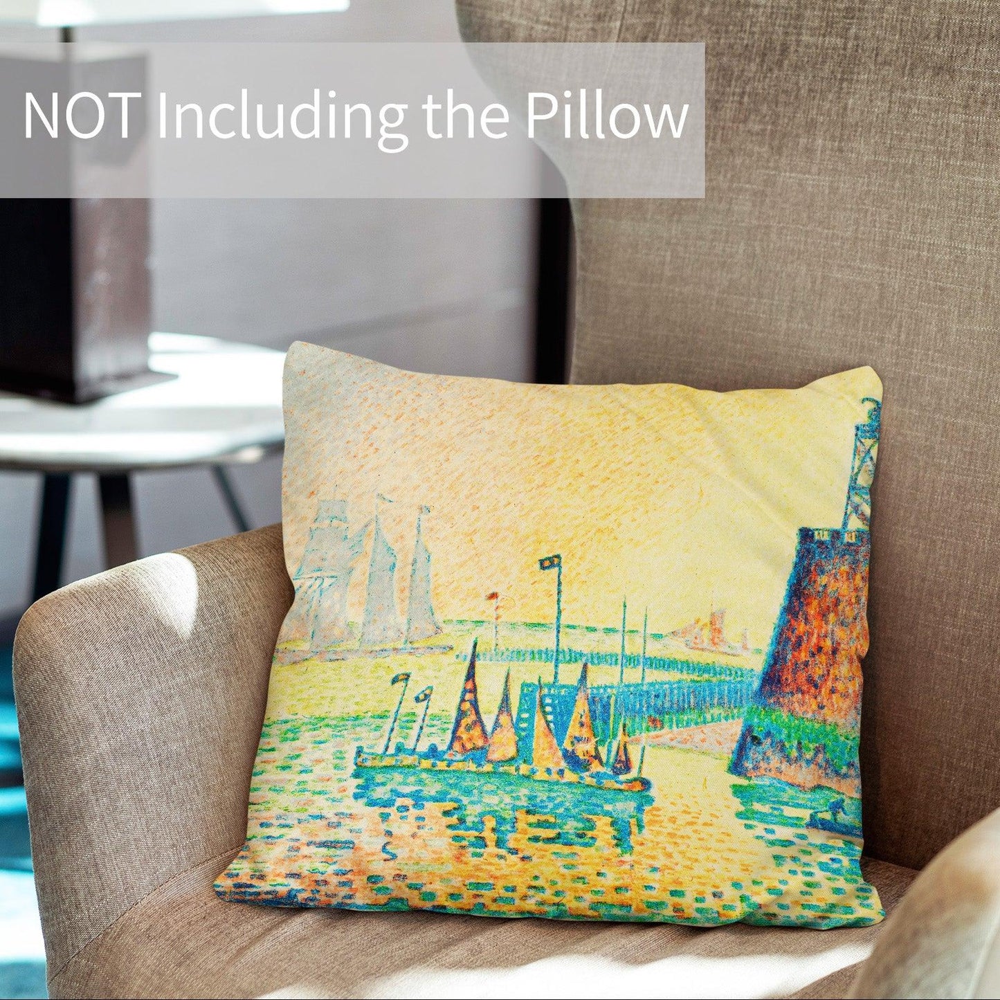Art Landscape Throw Pillow Covers Pack of 2 18x18 Inch (Evening by Paul Signac) - Berkin Arts