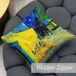 Art Landscape Throw Pillow Covers Pack of 2 18x18 Inch (Terrace Of A Cafe At Night by Van Gogh) - Berkin Arts