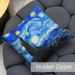 Art Landscape Throw Pillow Covers Pack of 2 18x18 Inch (The Starry Night by Van Gogh) - Berkin Arts