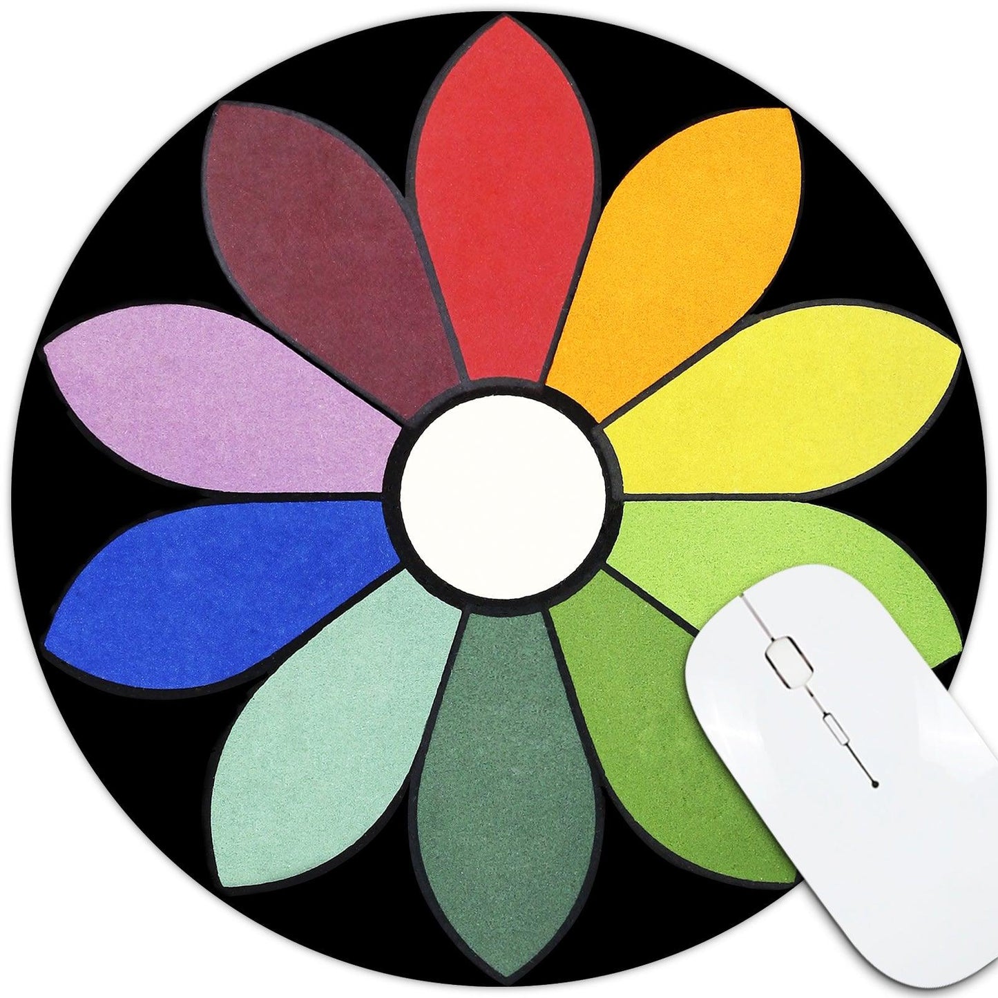 Art Round Mouse Pad 7.9 x 7.9 Inches (Chromatic Circle by James Ward) - Berkin Arts