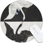 Art Round Mouse Pad 7.9 x 7.9 Inches (The Swan No.1 by Hilma af Klint) - Berkin Arts
