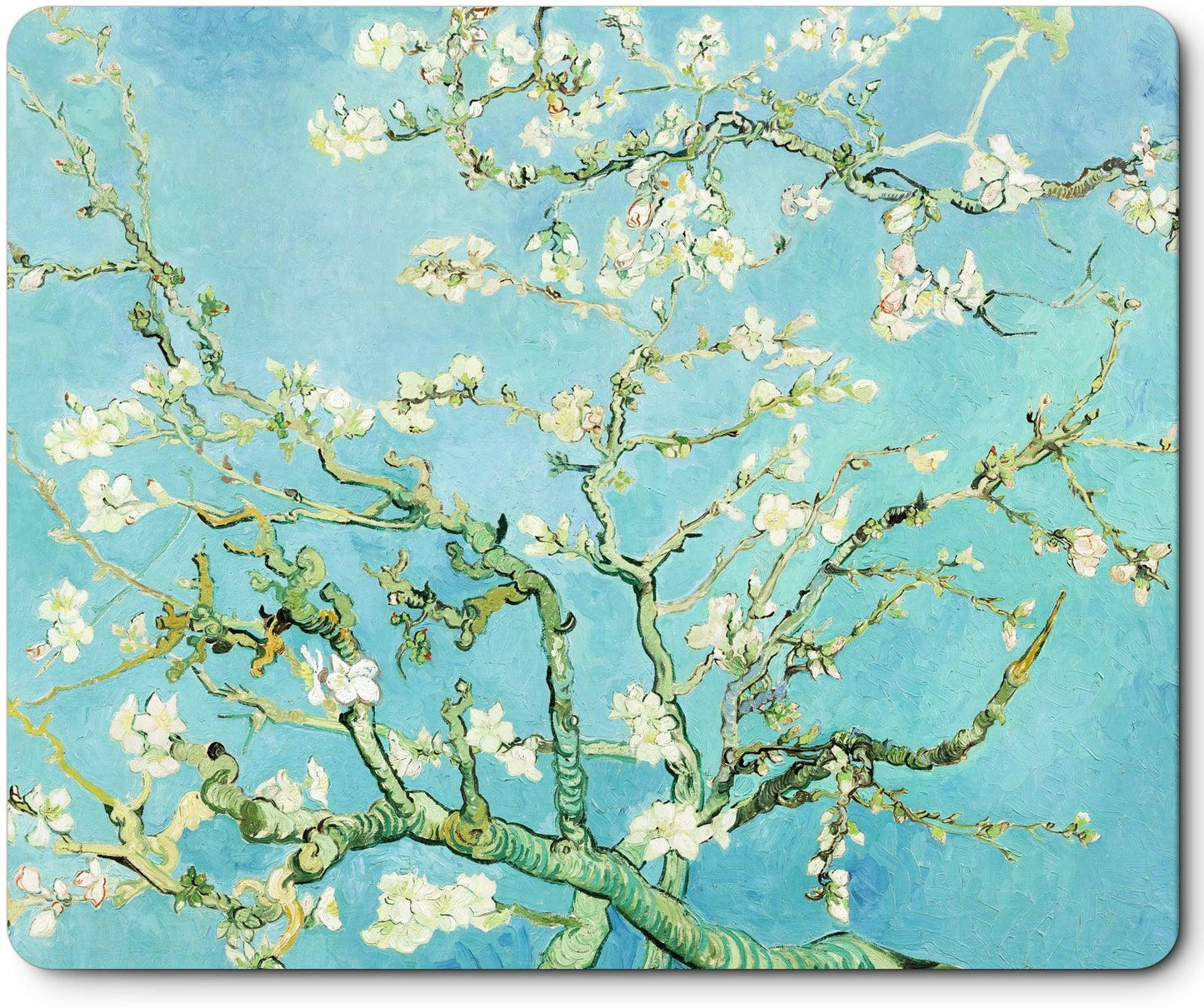 Art Square Mouse Pad 9.5 x 7.9 Inches (Almond blossom by Vincent van Gogh) - Berkin Arts