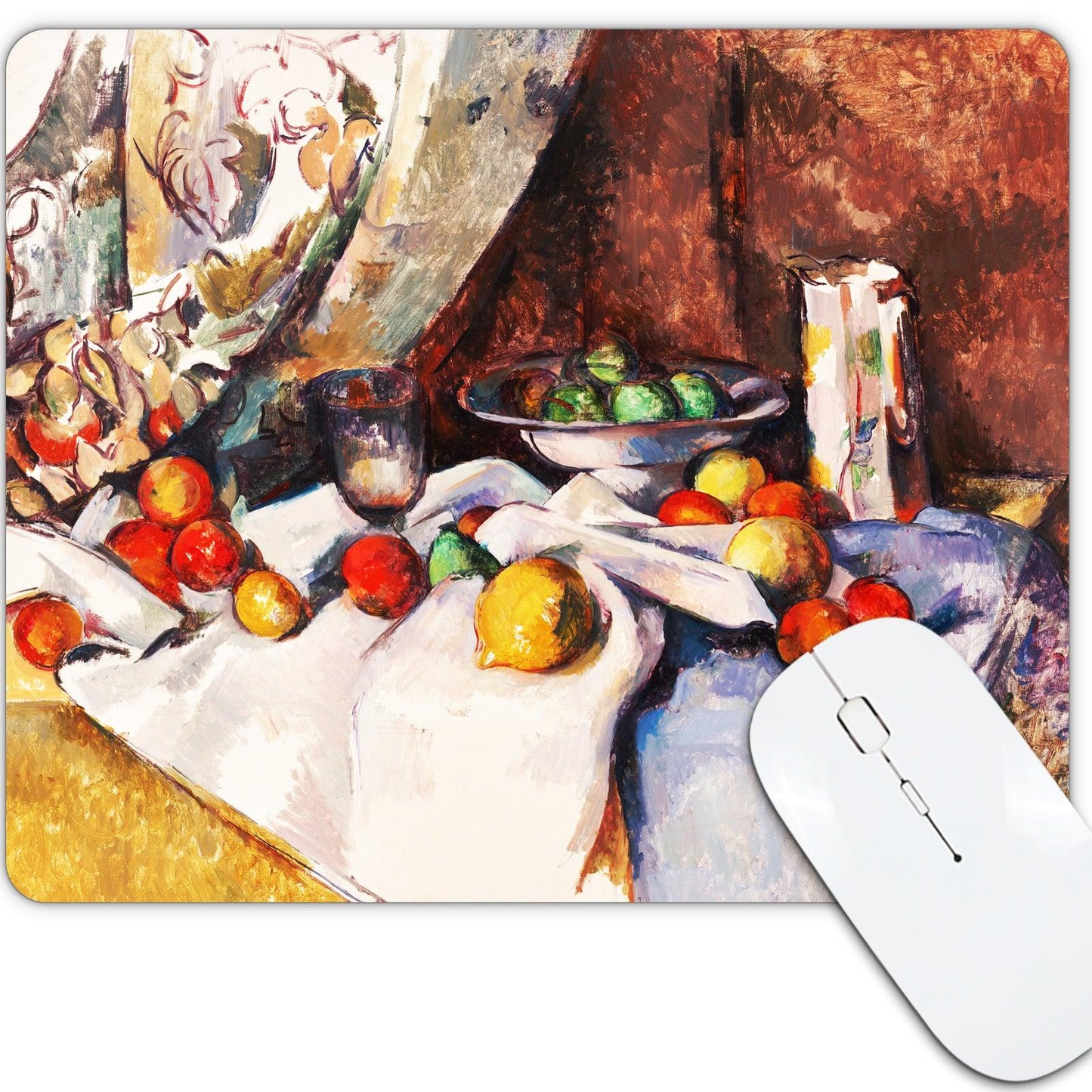 Art Square Mouse Pad 9.5 x 7.9 Inches (Still Life by Paul Cezanne) - Berkin Arts