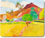 Art Square Mouse Pad 9.5 x 7.9 Inches (Tahitian Landscape by Paul Gauguin) - Berkin Arts