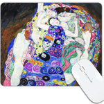Art Square Mouse Pad 9.5 x 7.9 Inches (The Virgin by Gustav Klimt) - Berkin Arts