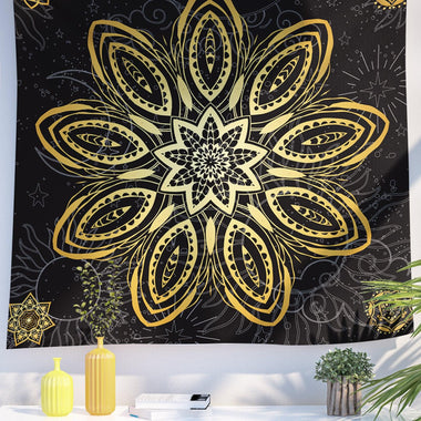 Bohemian Boho Tapestry (Sunshine Mandala) - Berkin Arts