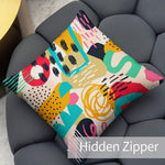 Boho Throw Pillow Covers Pack of 2 18x18 Inch (Orderly in Chaos) - Berkin Arts