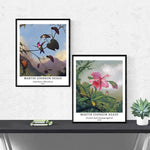 Classical Bird Art Paper Giclee Prints Set of 4 (Martin Johnson Heade Series) - Berkin Arts