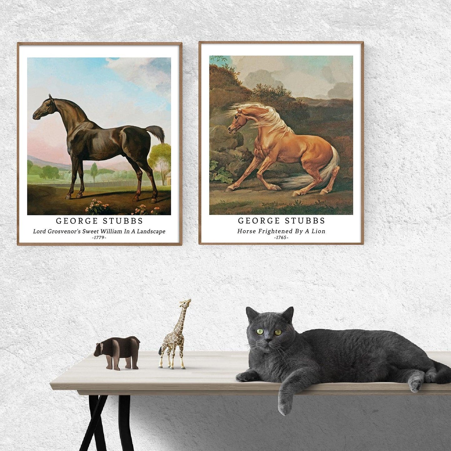 Classical Horse Art Paper Giclee Prints Set of 4 (George Stubbs Series) - Berkin Arts