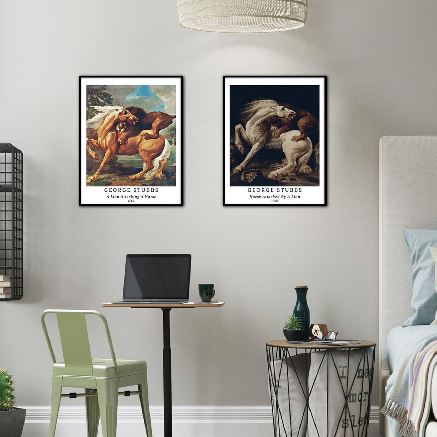 Classical Horse Art Paper Giclee Prints Set of 4 (George Stubbs Series) - Berkin Arts