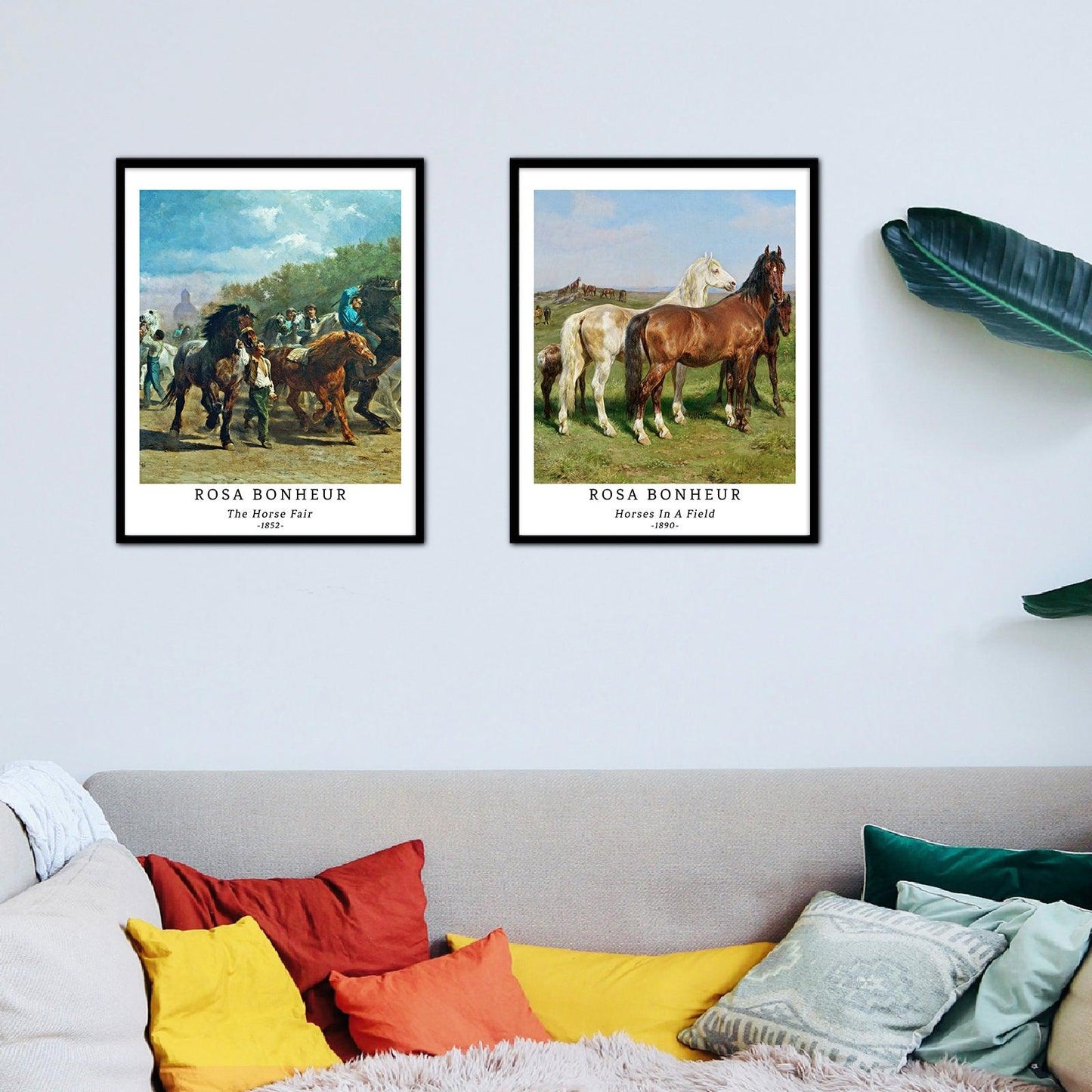 Classical Horse Art Paper Giclee Prints Set of 4 (Rosa Bonheur Series) - Berkin Arts