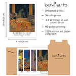 Classical Illustration Art Paper Giclee Prints Set of 4 (Maxfield Parrish Series) - Berkin Arts