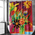 Flower Art Shower Curtain Set (Colorful Flowers by Alexej von Jawlensky) - Berkin Arts