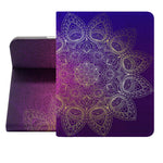 iPad 10th Generation Contemporary Flower Case (10.9 Inch) (Golden Mandalas) - Berkin Arts