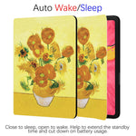 iPad 7/8/9th /iPad Air 3rd Generation Art Flower Case (10.5 Inch) (Van Gogh-Sunflower) - Berkin Arts