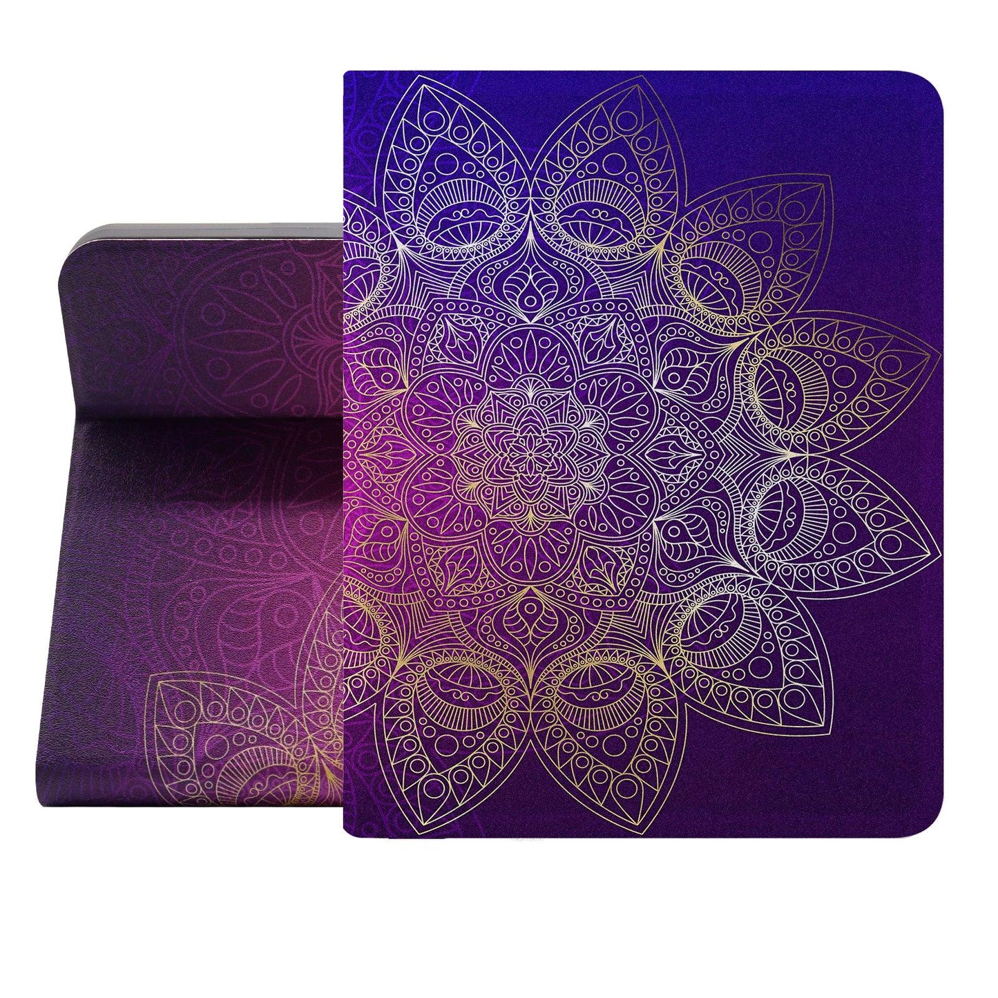 iPad 7/8/9th /iPad Air 3rd Generation Contemporary Flower Case (10.5 Inch) (Golden Mandalas) - Berkin Arts