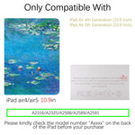 iPad Air 4th/5th Generation Art Flower Case (10.9 Inch) (Monet-Waterlilies) - Berkin Arts