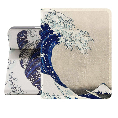 iPad Air 4th/5th Generation Art Landscape Case (10.9 Inch) (Hokusai-The Great Wave) - Berkin Arts