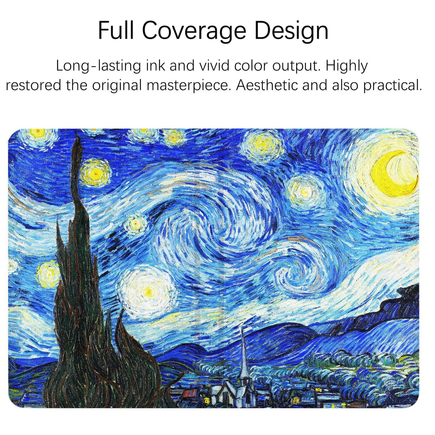 iPad Mini 4th/5th Generation Art Landscape Case (7.9 Inch) (Van Gogh-The Starry Night) - Berkin Arts